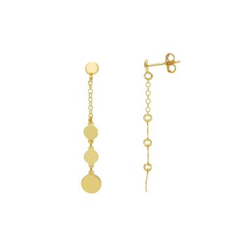 Orecchini pendenti in oro giallo k9 (code S241662)