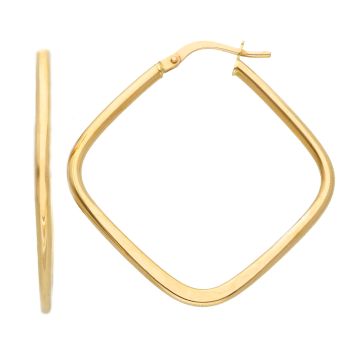 Yellow gold hoop earrings 14k (code S241906)