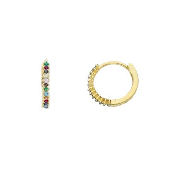 Orecchini in oro Giallo k9 con pietre sintetiche (code S258436)