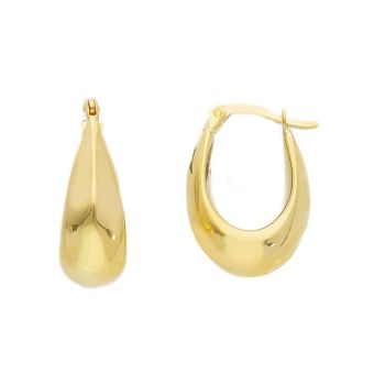 Σκουλαρίκια κρίκοι απο χρυσό κ14  (code S264878)