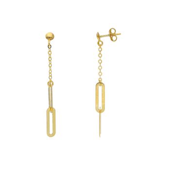 Σκουλαρίκια απο χρυσό κ14  (code S266388)