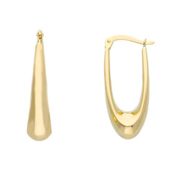 Σκουλαρίκια κρίκοι απο χρυσό κ14  (code S266614)