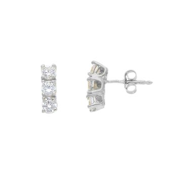 Whitegold drop earrings 14k (code S266675)