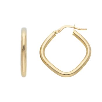 Yellow gold hoop earrings 14k (code S273228)