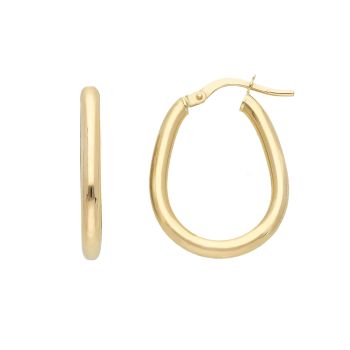 Σκουλαρίκια κρίκοι απο χρυσό κ14  (code S273231)