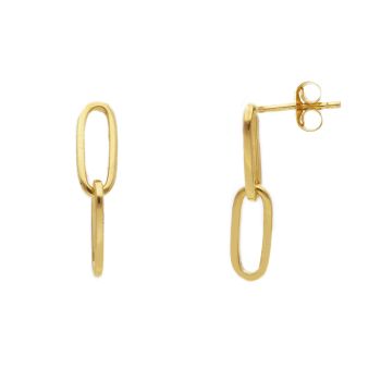 Χρυσά σκουλαρίκια κρίκοι κ9 (code S274950)