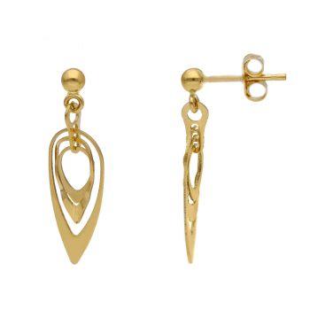 Σκουλαρίκια απο χρυσό κ14  (code S279296)