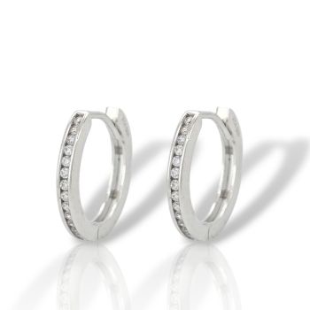 Orecchini in oro Banco k14 con zirconi (code SM2803)