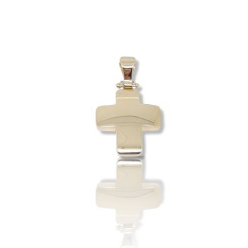 Croce in oro giallo k14  (code H1689)
