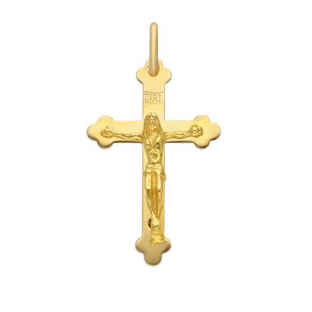 Croce in oro Giallo con Crocifisso  (code S224356)