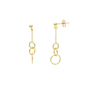 Σκουλαρίκια απο χρυσό κ14  (code S254945)