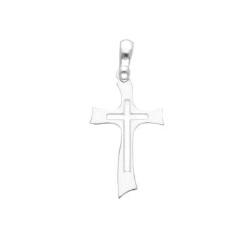 Σταυρός περίγραμμα απο λευκόχρυσο κ18 (code S273989 )