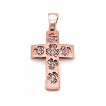 Croce in oro rosa k14 (code GP1898)