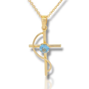 Σταυρός απο  χρυσό κ14 λουστράτος  (code H2832)