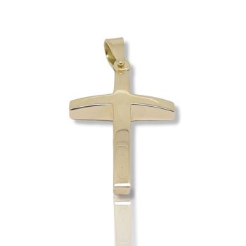 Croce in oro giallo k14 (code H1874)