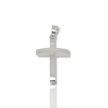 Λευκόχρυσος σταυρός κ14 (code H1668)