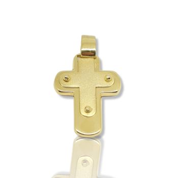 Croce in oro  giallo k18 (code H1664)