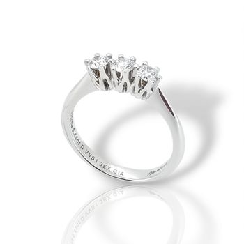 ΄΄Corona΄΄ TRILOGY in Oro Bianco κ18 con 3 diamanti (code IBM37/090)