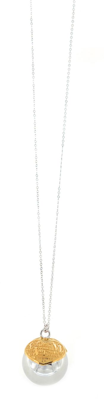  Collana in argento placcato platino 