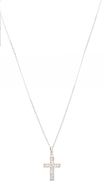 Collana Icona CRUCIS LUMINIS - Pietre Nere (code AGI360/C-A)