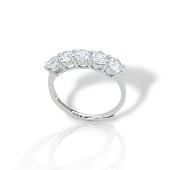 Ασημένιο δαχτυλίδι απο επιπλατινωμένο ασήμι 925°  (code FC002097)