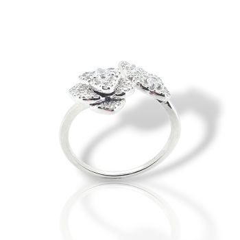 Platinum plated silver 925° ring (code FCM002813)