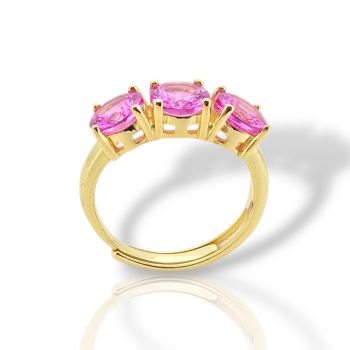 Gold plated silver 925° ring (code FC002862)