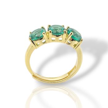 Gold plated silver 925° ring (code FC002863)