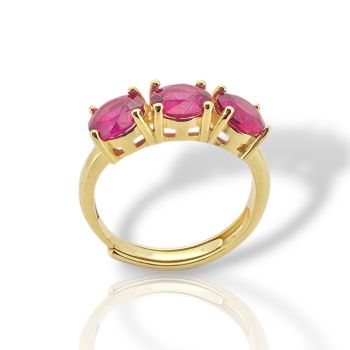 Gold plated silver 925° ring (code FC002864)