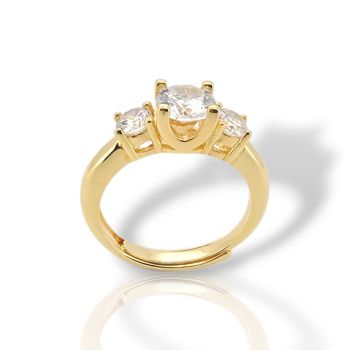 Silver ring made of gold-plated 925 silver (code FC003026)