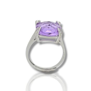 Ασημένιο δαχτυλίδι απο επιπλατινωμένο ασήμι 925°  (code FC004056)