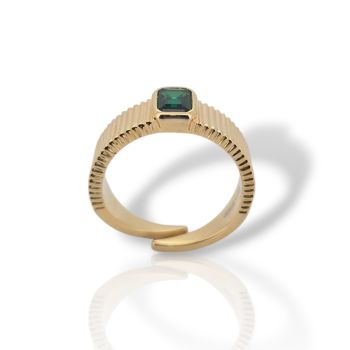 Gold plated silver 925° ring (code FC004812)