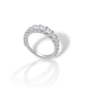 Ασημένιο δαχτυλίδι απο επιπλατινωμένο ασήμι 925°  (code FC006251)