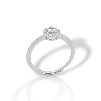 Ασημένιο δαχτυλίδι απο επιπλατινωμένο ασήμι 925°  (code FC006854)