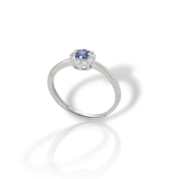 Platinum plated silver  925° ring (code FC006860)