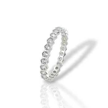 Platinum plated silver 925° ring  (code FC007144)