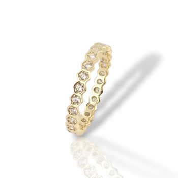 Silver ring made of gold-plated 925 silver (code FC007145)