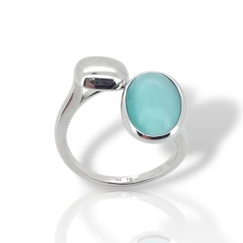 Platinum plated silver  925°  ring (code FC007474)