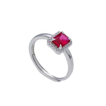 Platinum plated silver  925° ring (code S262131)