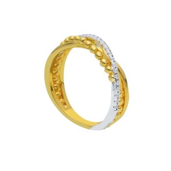 Gold plated silver 925° ring (code S281962)