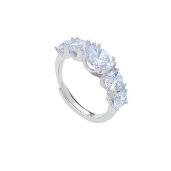 Platinum plated silver  925° ring (code S288556)