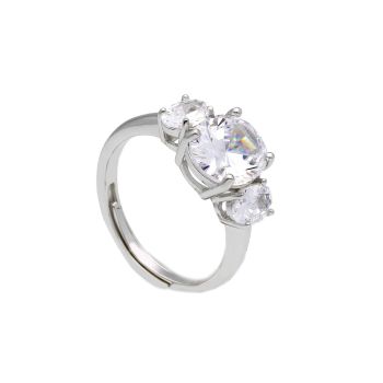 Platinum plated silver  925° ring (code S288577)