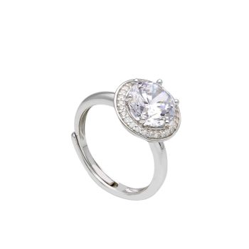 Platinum plated silver  925° ring (code S289773)