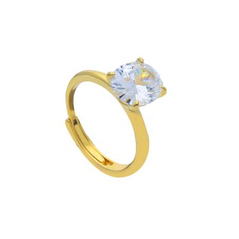 Gold plated silver 925° ring (code S290081)