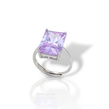 Platinum plated silver 925° ring (code FC003567)