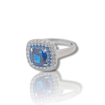 Ασημένιο δαχτυλίδι KATE απο επιπλατινωμένο ασήμι 925° (code FC003692)