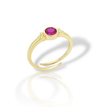 Gold plated silver 925° ring (code GEM14409)