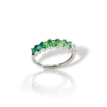 Ασημένιο δαχτυλίδι απο επιπλατινωμένο ασήμι 925°  (code GEM18521)