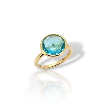 Ασημένιο δαχτυλίδι απο επιχρυσωμένο ασήμι 925° (code GEM22330)