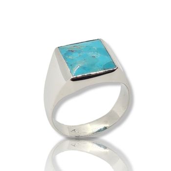 Ασημένιο δαχτυλίδι απο επιπλατινωμένο ασήμι 925°  (code H2387)